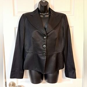 Armani Collezioni Black Silk Blazer/Jacket